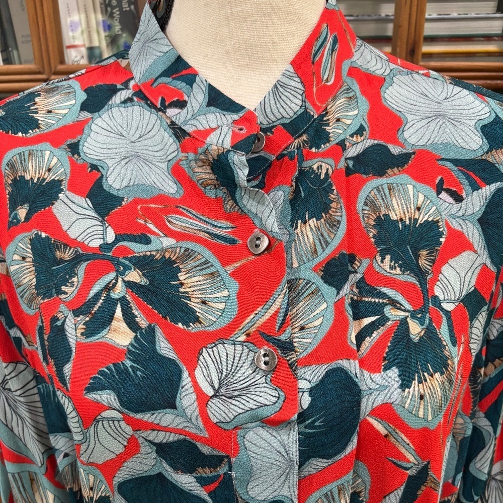 Anthropologie × Blⁿk London “Tirana” Midi Shirt‑Dress, Sz Medium Petite - Picture 8 of 15
